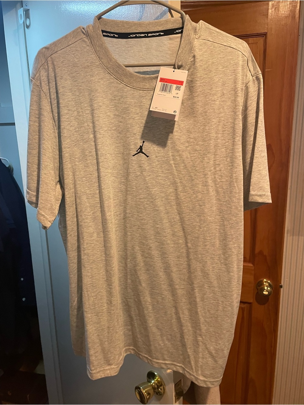 Air Jordan Dri-Fit Jumpman Men's Grey T-Shirt Size Large
